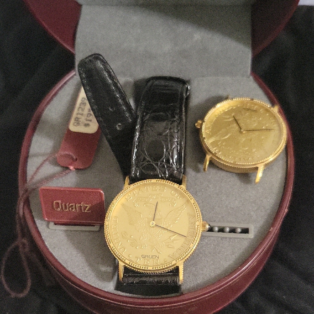 Vintage GRUEN Watch - In Box Needs Battery